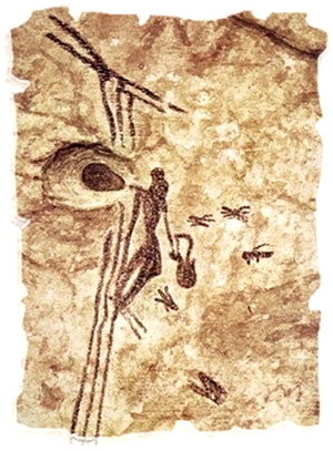 honey cave painting